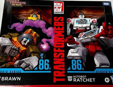 TF SS Brawn & Autobot Ratchet (battle damaged)